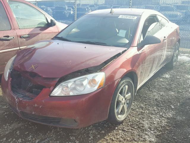 1G2ZH17N784110219 - 2008 PONTIAC G6 GT RED photo 2