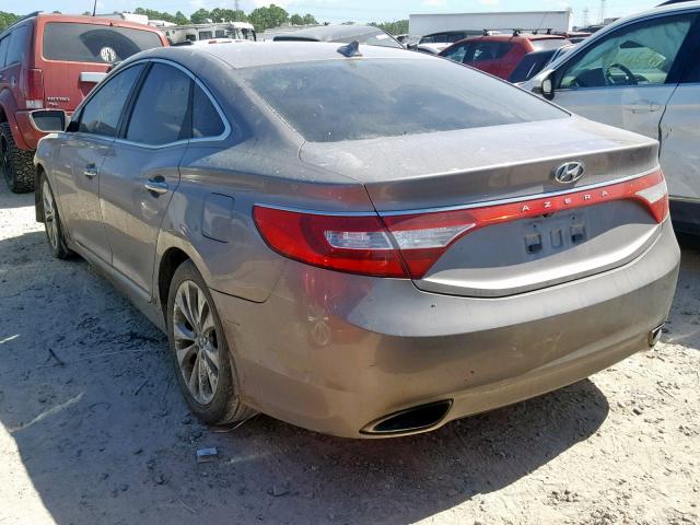 KMHFG4JG6DA219341 - 2013 HYUNDAI AZERA GRAY photo 3