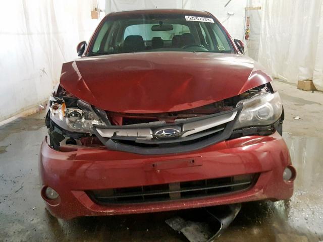 JF1GE6B68AH516183 - 2010 SUBARU IMPREZA 2. RED photo 9