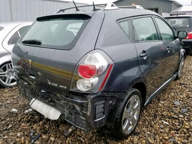 5Y2SM67059Z456624 - 2009 PONTIAC VIBE GRAY photo 4