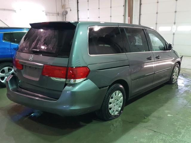 5FNRL38208B076708 - 2008 HONDA ODYSSEY LX GRAY photo 4