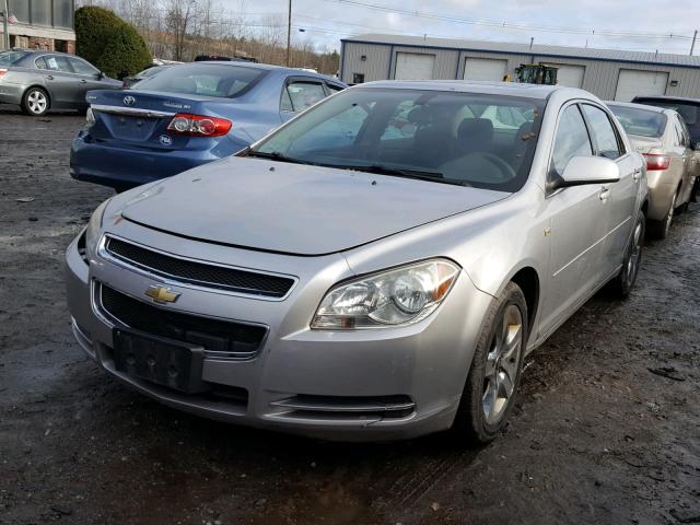 1G1ZH57B98F240573 - 2008 CHEVROLET MALIBU 1LT SILVER photo 2