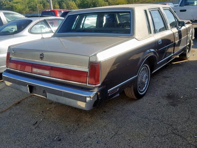 1LNBM81F3HY666485 - 1987 LINCOLN TOWN CAR BROWN photo 4