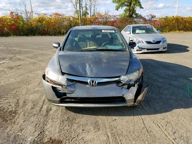 2HGFA16367H013499 - 2007 HONDA CIVIC DX GRAY photo 9