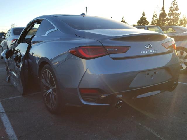 JN1EV7EK2JM341536 - 2018 INFINITI Q60 LUXE 3 GRAY photo 3