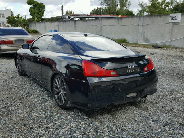 JN1CV6EK3AM102434 - 2010 INFINITI G37 BASE BLACK photo 3