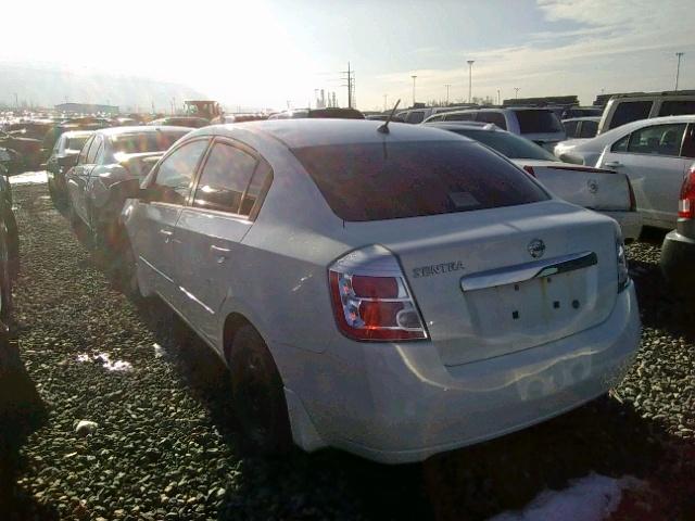 3N1AB6AP1AL701263 - 2010 NISSAN SENTRA 2.0 WHITE photo 3