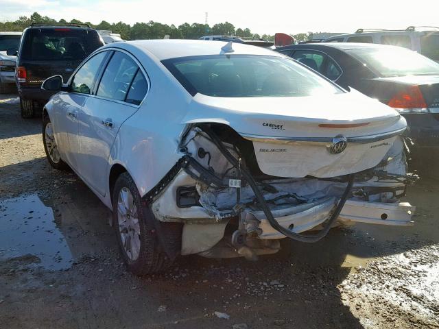 2G4GS5ER3D9214646 - 2013 BUICK REGAL PREM WHITE photo 3