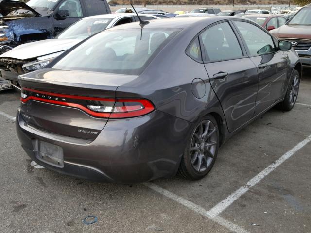 1C3CDFFA0GD816167 - 2016 DODGE DART SXT S CHARCOAL photo 4