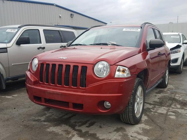 1J8FT47W48D708638 - 2008 JEEP COMPASS SP წითელი ფოტო 2