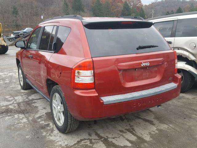 1J8FT47W48D708638 - 2008 JEEP COMPASS SP RED photo 3