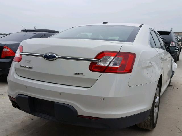 1FAHP2EW7CG122251 - 2012 FORD TAURUS SEL WHITE photo 4