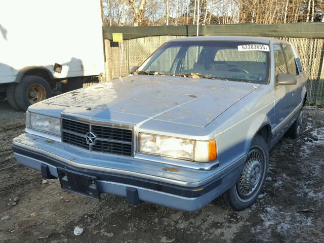 1B3XC56R9ND836920 - 1992 DODGE DYNASTY LE BLUE photo 2