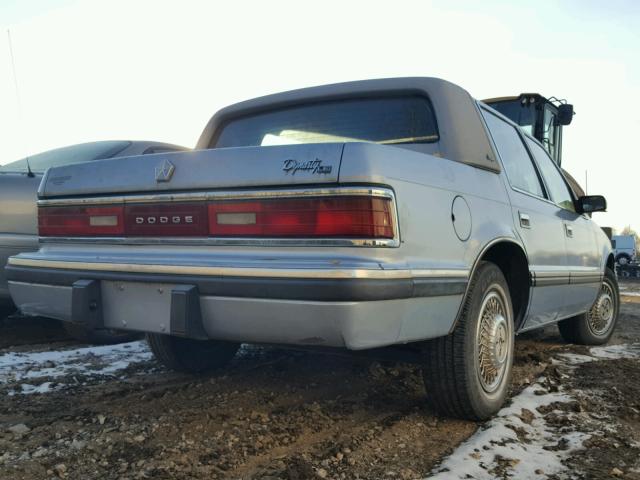 1B3XC56R9ND836920 - 1992 DODGE DYNASTY LE BLUE photo 4