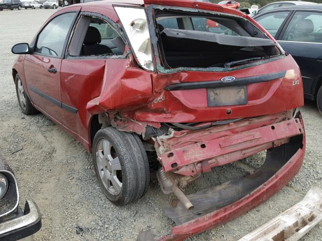 3FAFP31Z93R181808 - 2003 FORD FOCUS ZX3 RED photo 9