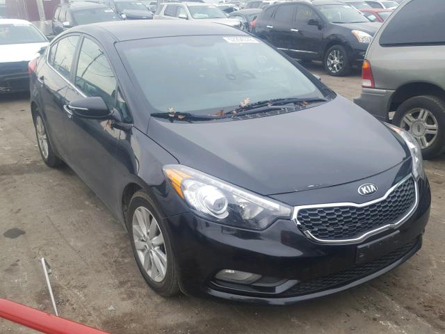 KNAFX4A84F5392197 - 2015 KIA FORTE EX BLACK photo 1