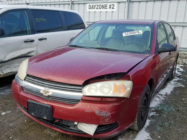 1G1ZT52875F113620 - 2005 CHEVROLET MALIBU LS 红色 照片 2