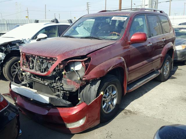 JTJBT20X380162867 - 2008 LEXUS GX 470 RED photo 2