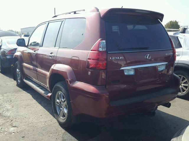 JTJBT20X380162867 - 2008 LEXUS GX 470 RED photo 3