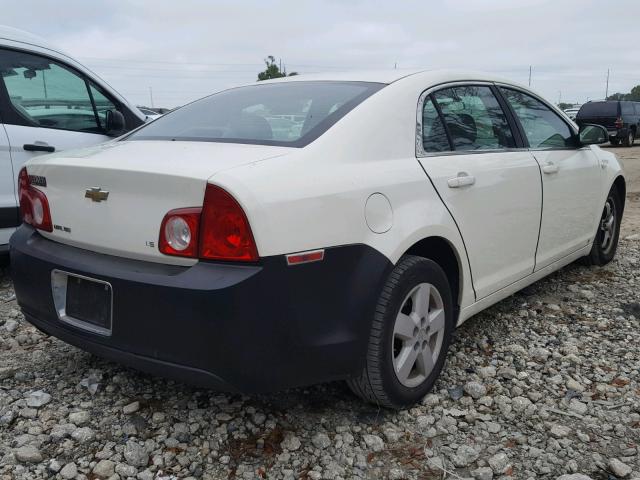 1G1ZG57B884293540 - 2008 CHEVROLET MALIBU LS WHITE photo 4