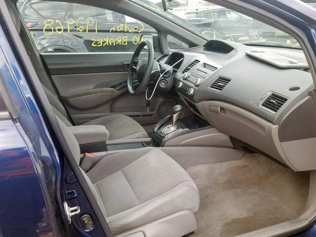 2HGFA16386H006262 - 2006 HONDA CIVIC DX V BLUE photo 5