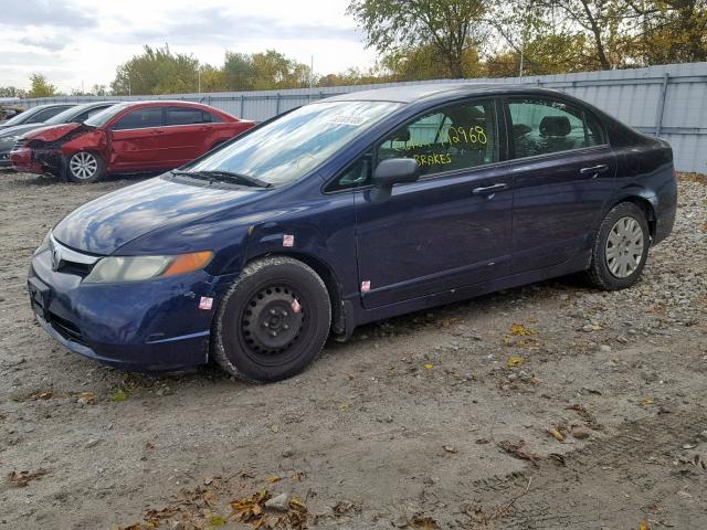 2HGFA16386H006262 - 2006 HONDA CIVIC DX V BLUE photo 9