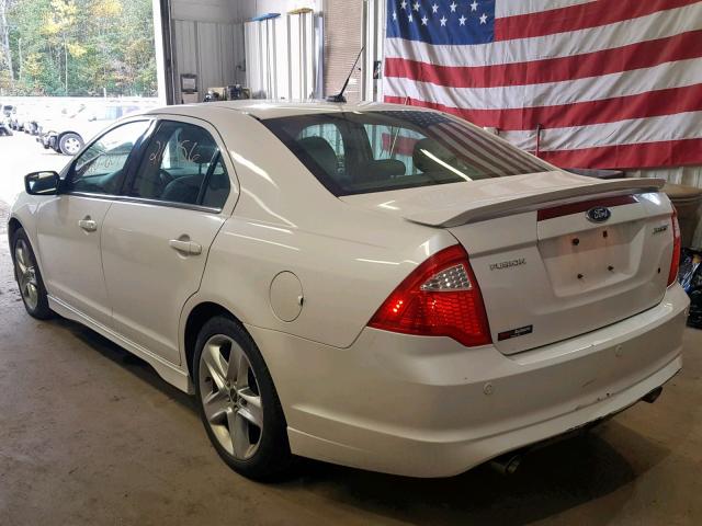 3FAHP0KC8BR146399 - 2011 FORD FUSION SPO WHITE photo 3