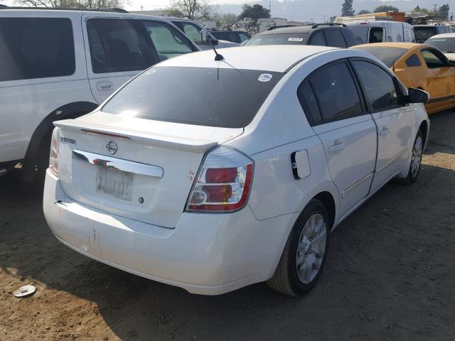 3N1AB6AP6BL731473 - 2011 NISSAN SENTRA 2.0 WHITE photo 4