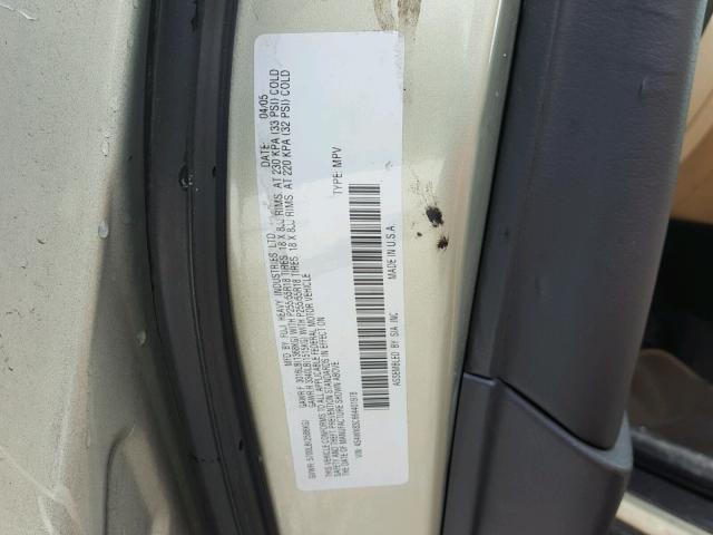 4S4WX83C664401978 - 2006 SUBARU B9 TRIBECA GOLD photo 10