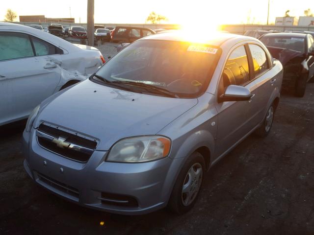 KL1TD56607B162114 - 2007 CHEVROLET AVEO BASE Күміс фото 2