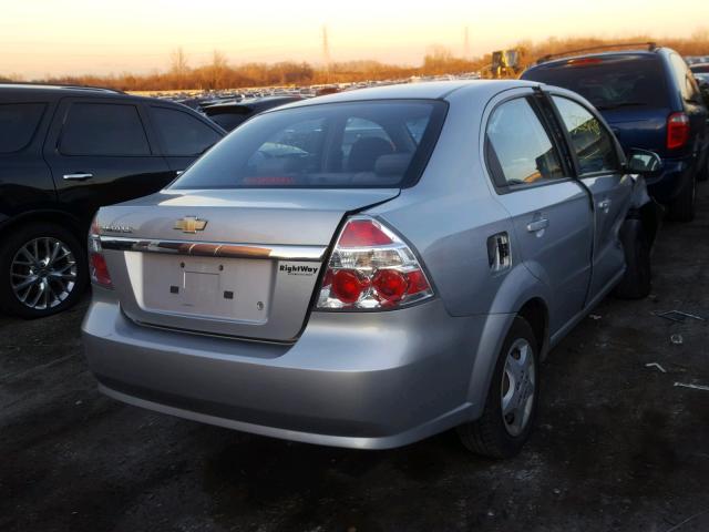 KL1TD56607B162114 - 2007 CHEVROLET AVEO BASE Күміс фото 4