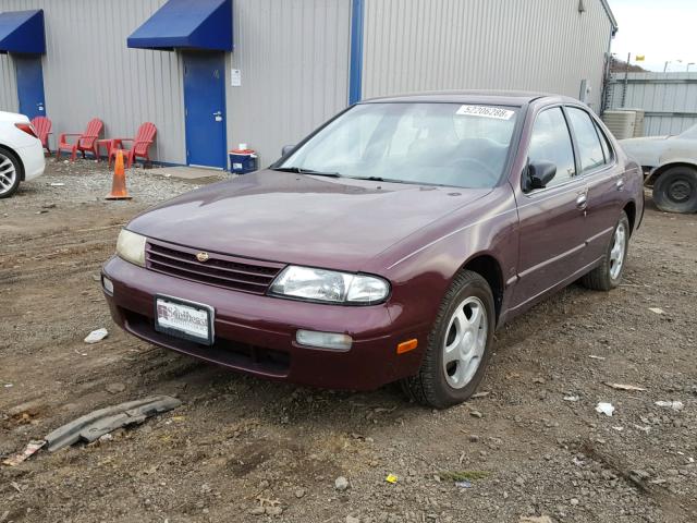 1N4BU31D2VC190881 - 1997 NISSAN ALTIMA XE MAROON photo 2