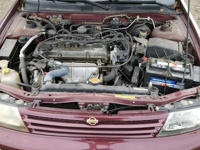 1N4BU31D2VC190881 - 1997 NISSAN ALTIMA XE MAROON photo 7