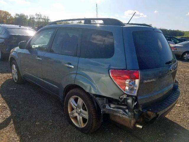 JF2SH63639H786266 - 2009 SUBARU FORESTER 2 GREEN photo 3