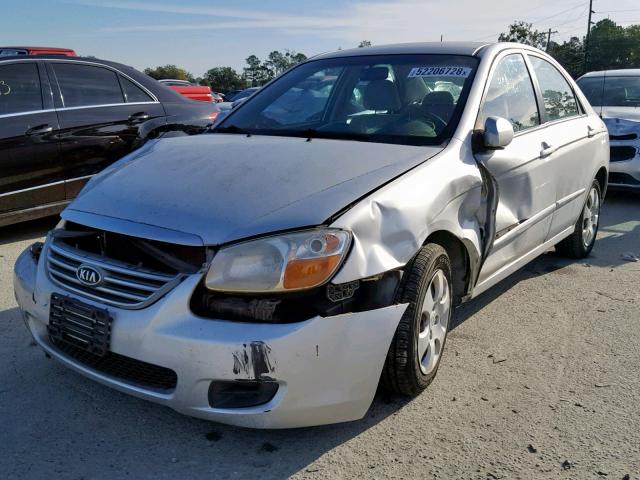 KNAFE121785511417 - 2008 KIA SPECTRA EX SILVER photo 2