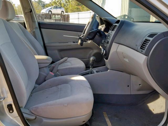 KNAFE121785511417 - 2008 KIA SPECTRA EX SILVER photo 5