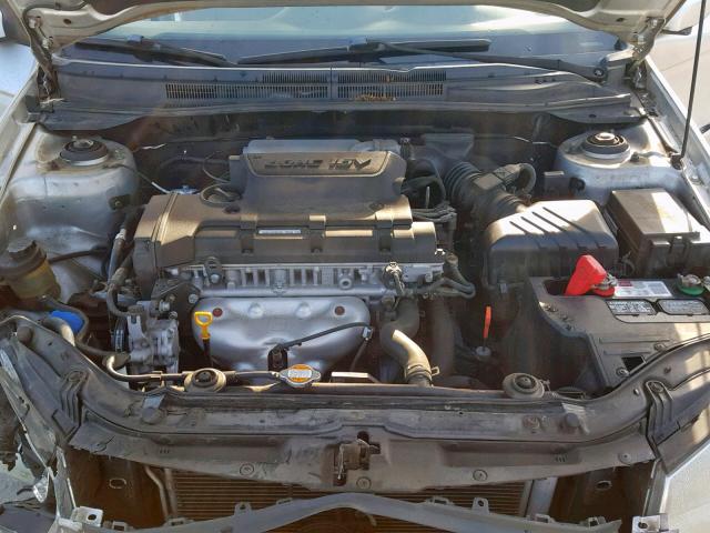 KNAFE121785511417 - 2008 KIA SPECTRA EX SILVER photo 7