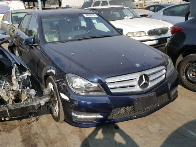 WDDGF4HB5DR269435 - 2013 MERCEDES-BENZ C 250 BLUE photo 1