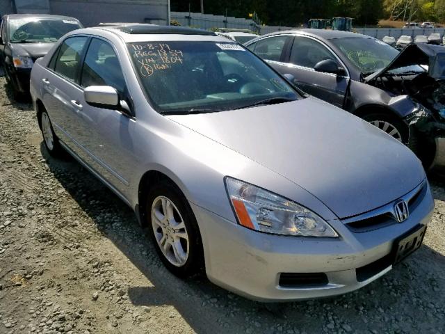 1HGCM56796A071804 - 2006 HONDA ACCORD EX SILVER photo 1