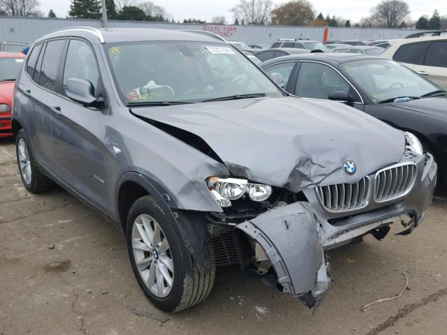 5UXWX9C52E0D34279 - 2014 BMW X3 XDRIVE2 GRAY photo 1