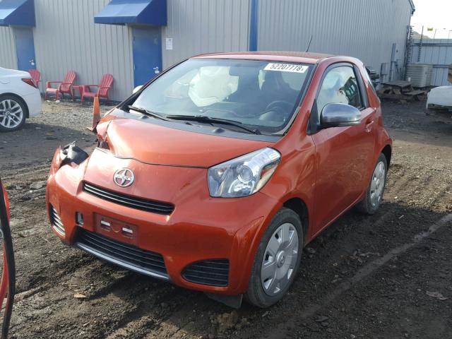 JTNJJXB06EJ030396 - 2014 TOYOTA SCION IQ ORANGE photo 2