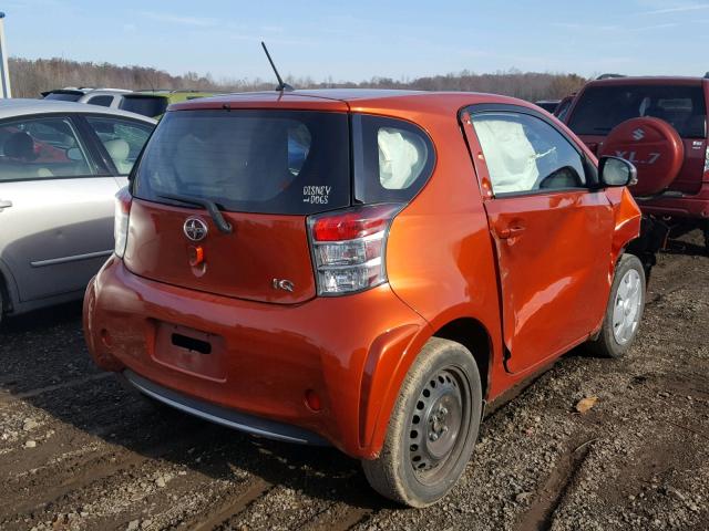 JTNJJXB06EJ030396 - 2014 TOYOTA SCION IQ ORANGE photo 4