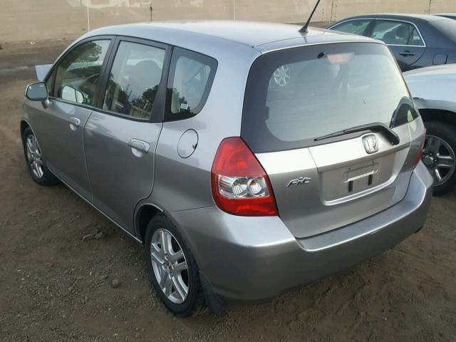 JHMGD38427S041075 - 2007 HONDA FIT SILVER photo 3