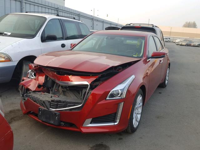 1G6AR5S36E0133676 - 2014 CADILLAC CTS LUXURY RED photo 2