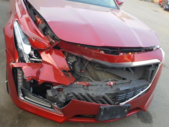 1G6AR5S36E0133676 - 2014 CADILLAC CTS LUXURY RED photo 9