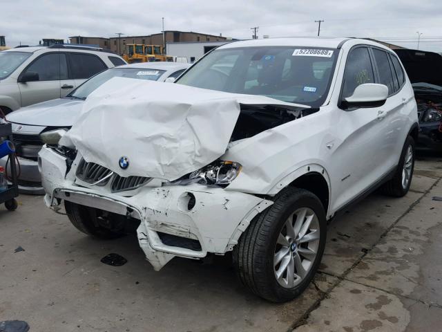 5UXWX9C55E0D28945 - 2014 BMW X3 XDRIVE2 WHITE photo 2