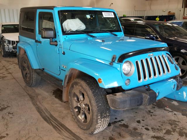 1C4AJWBG8HL619129 - 2017 JEEP WRANGLER S BLUE photo 1