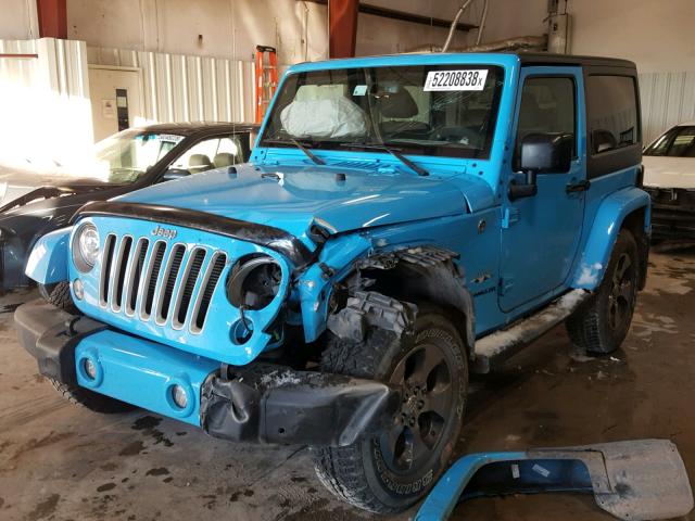 1C4AJWBG8HL619129 - 2017 JEEP WRANGLER S BLUE photo 2