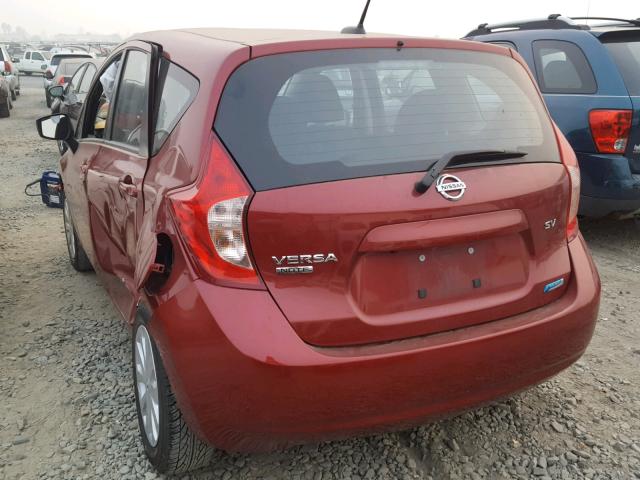 3N1CE2CP6GL387141 - 2016 NISSAN VERSA NOTE RED photo 3