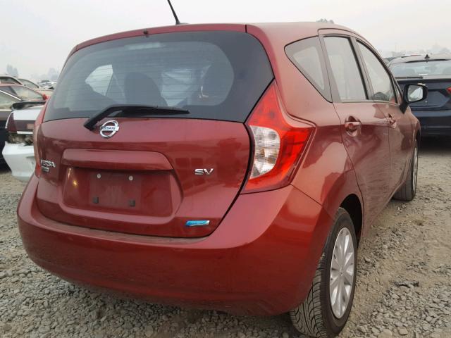 3N1CE2CP6GL387141 - 2016 NISSAN VERSA NOTE RED photo 4